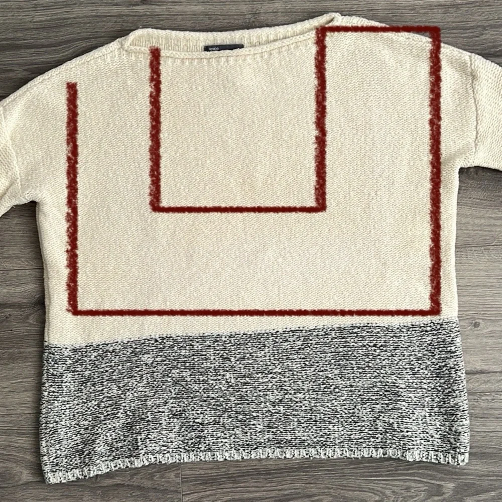 VINCE Wool Blend Sweater Size Small Relaxed Fit Neutral Silk Cashmere Minimalist